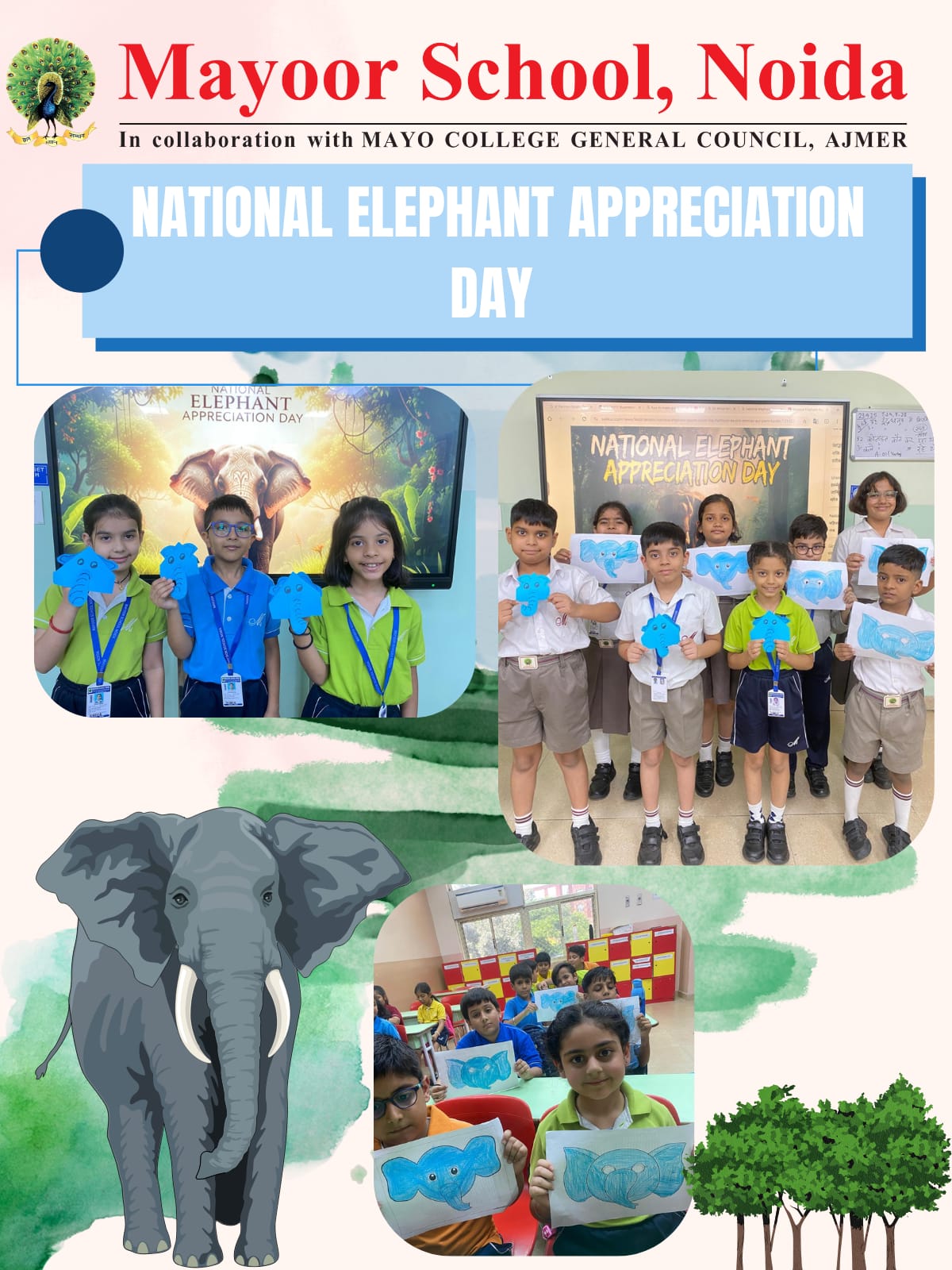 Grade 3 students at Mayoor School had a fun-filled day honouring the majestic beings! 